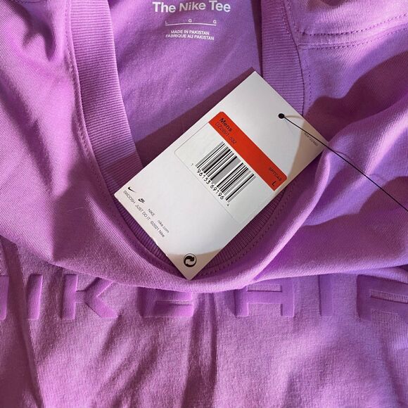 Nike Air Women’s Purple Graphic Tee | Lightweight Crewneck T-Shirt | Size L - Picture 7 of 7